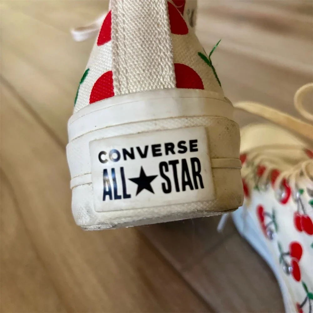 Converse Chuck Taylor All Star Lift Hi Sneakers Womens 6 Cherry Print